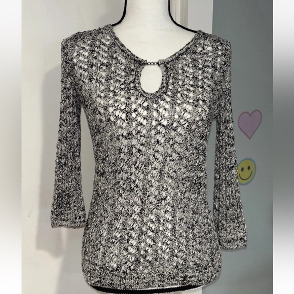 ST. JOHN Sport Women's Knit Sweater Size PP Petite 3/4 Sleeves USA - Picture 1 of 9
